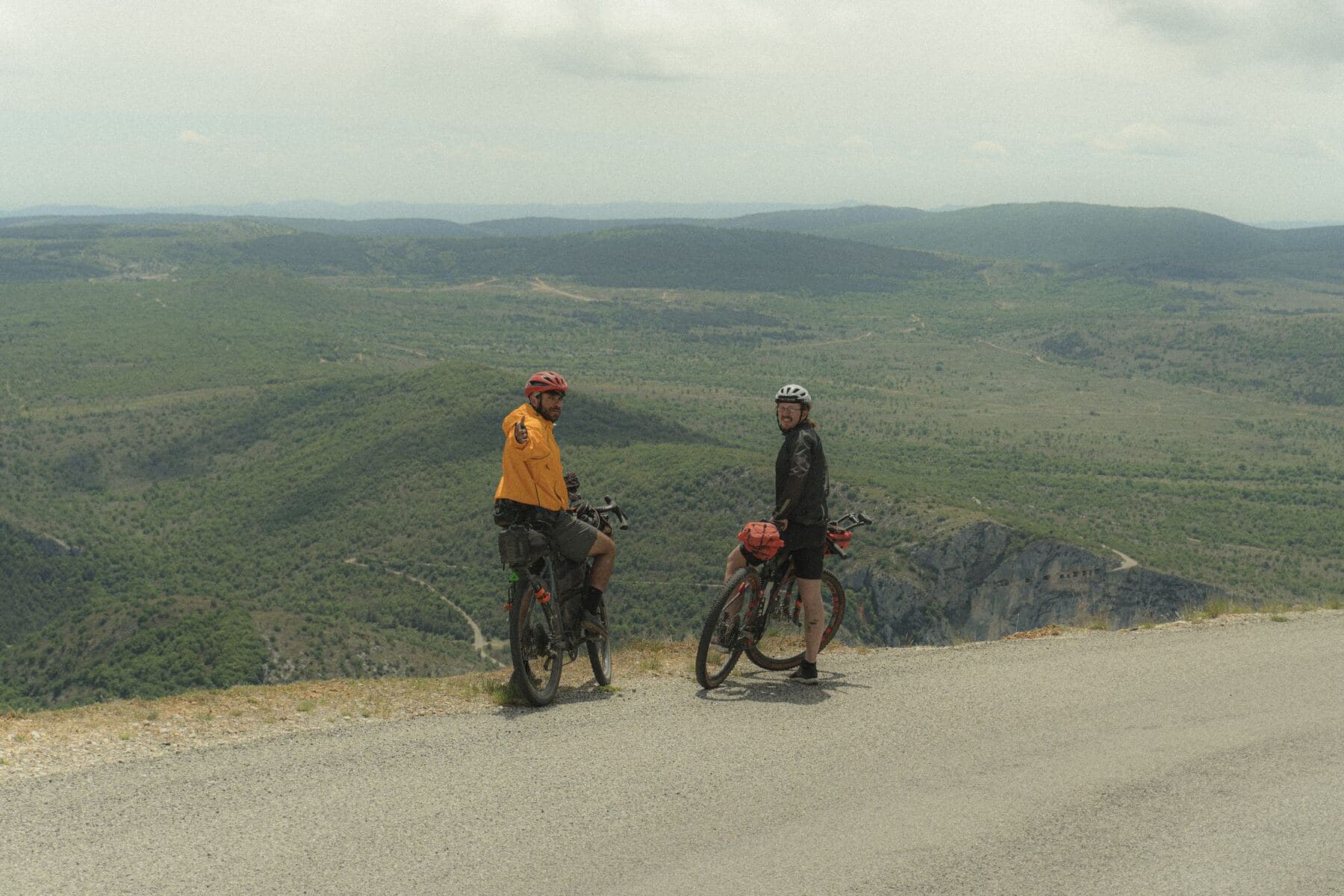 Taking in the view together on a previous trip